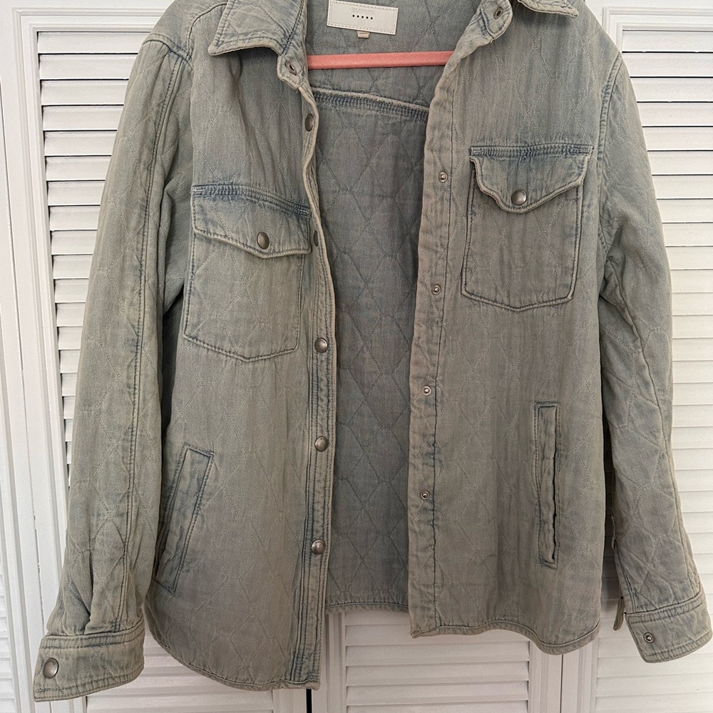 Quilted Denim Jacket